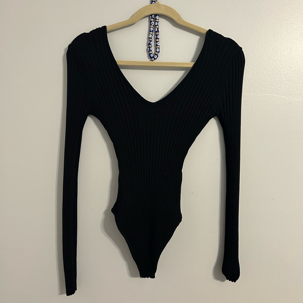 Stretch Knit Long Sleeve Body Suit